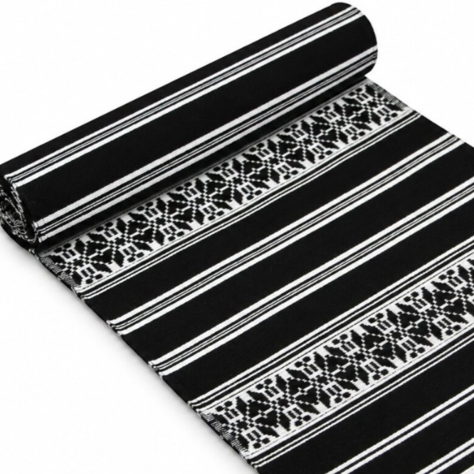 Stergar 75x36 cm - negru cu alb Stergar 75x36 cm - negru cu alb